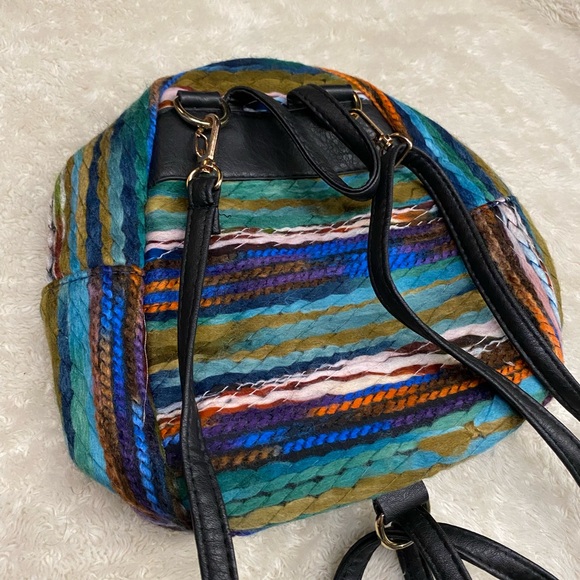 Multicolor Bohemian Mini Backpack - Picture 2 of 4